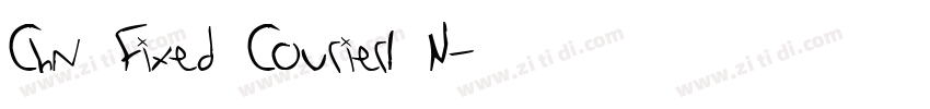 Chn Fixed Courierl N字体转换
